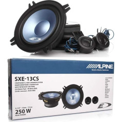 1 komplekts 2-kanālu sistēma Saderīga ar Alpine SXE-13CS 5,25 collas 13,00 cm 130 mm diametrs 40 W RMS 250 W Max 2 augstfrekvences skaļruņi 2 augstfrekvences skaļruņi 4 Ohm uz pāri