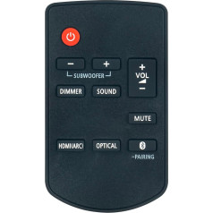 VINABTY N2QAYC000126 Replacement Remote Control for PANASONIC SC-HTB250 SC-HTB258 SU-HTB250 SU-HTB250EBK SU-HTB250EGK SUHTB250 SUHTB250EBK SUHTB250EGK SUHTB250GNK SU C-HTB25 4 SU-HTB254 SU-HTB258