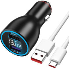 120 W USB auto lādētājs ar USB C 1 m kabeli Redmi Note 13 12 12 11S 11 10 Pro, cigarešu aizdedzinātāja USB lādētājs Turbo lādēšanai Xiaomi 14 13 Ultra 13T 12T 11T Pro, Mi 11 Ultra 11i 10T, Poco X6 M6