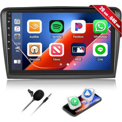 8Core 2G + 64G CAMECHO Android 13 auto radio Skoda Superb 2 2009-2013 ar navigācijas sistēmu Carplay Android Car, 10 collu Double DIN auto radio Touch Display ar Bluetooth FM/RDS Mirror Link DSP