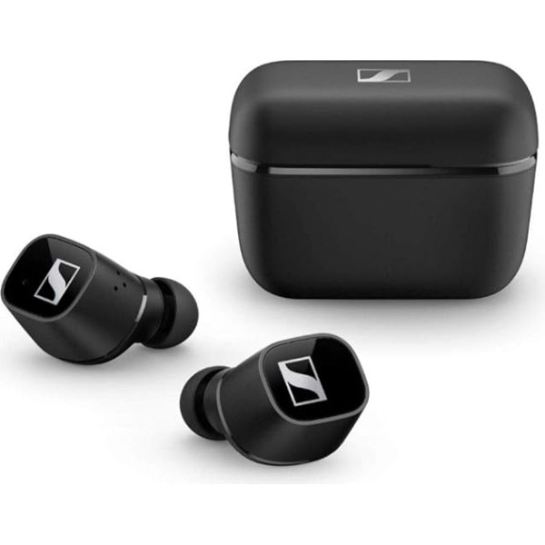 Sennheiser CX 400BT True Wireless Earbuds - Bluetooth austiņas mūzikai un zvanīšanai - ilgs akumulatora darbības laiks un pielāgojama skārienvadība, melnas krāsas