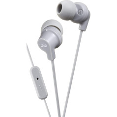 JVC HA-FR15-H-E In-Ear Kopfhörer mit Fernbedienung und Mikrofon, Grau (grau)