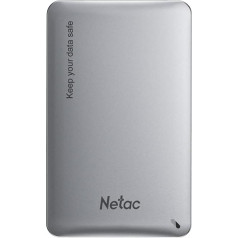 Netac alumīnija korpuss 2,5 SATA USB 3.0 interfeisam USB A-C kabelis