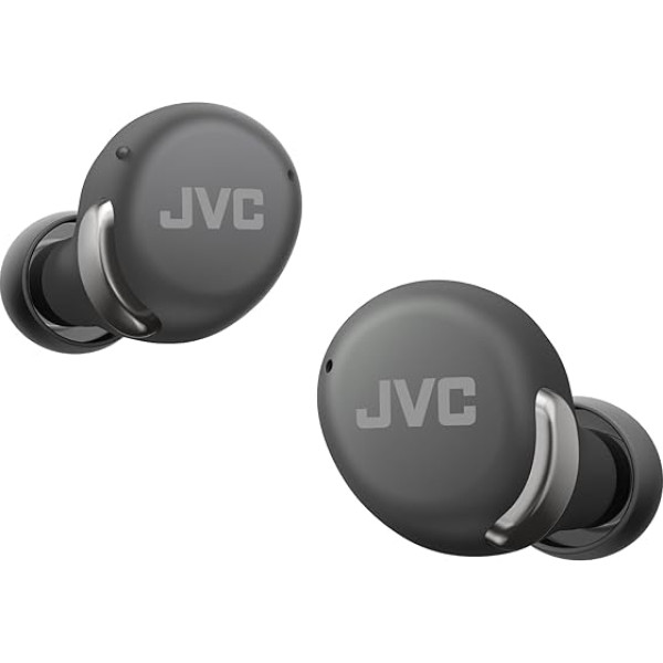 JVC HA-A30T2-B patiesi bezvadu austiņas ar trokšņu slāpēšanu, optimizētu komfortu un skaņas kvalitāti, lietotnes vadība ar daudzpunktu savienojumu, (antracīts)