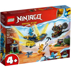 Ninjago klucīši 71798 nja un arins - kauja uz pūķa mazuļa muguras