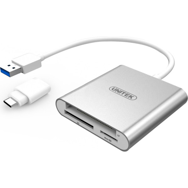 Atmiņas karšu lasītājs usb 3.0 + usb type-c; y-9313d