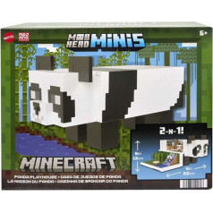 Minecraft pandas rotaļu mājas figūriņu komplekts + 2 figūriņas