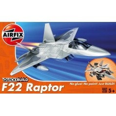 Quickbuild f-22 raptor plastmasas modelis