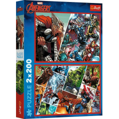 Puzzle 2x200 gabaliņi defenders of the world avengers marvel