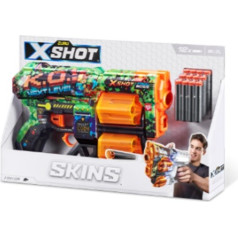 Zuru X-Shot Skins bailes palaišanas ierīce (12 bultas) palaišanas ierīce modelis b