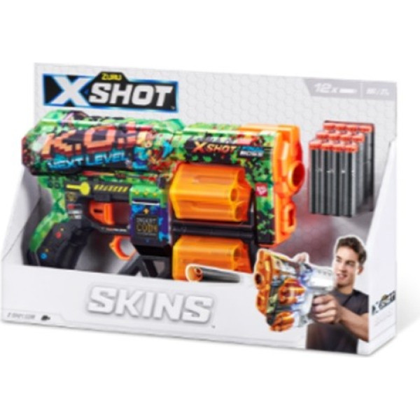 Zuru X-Shot Skins bailes palaišanas ierīce (12 bultas) palaišanas ierīce modelis b