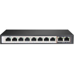 Коммутатор perses 8x ex-sg1008pe 10/100/1000m tx poe at/af, 2x ge sfp full gigabit poe