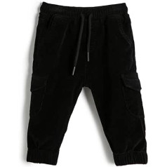 Koton Baybboys Jogger sporta bikses ar kabatas detaļām aukliņu kokvilnas bikses
