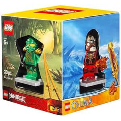 Lego ekskluzīvs mini figūriņu komplekts ar 4 kastēm, Superboy, Green Ninja Lloyd, Lavertus un City Adventure Ranger