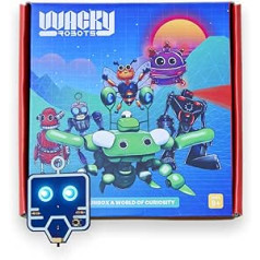 CIRCUITMESS Wacky Robots – Marv I Learn litavimo ir elektronikos I mokomasis „pasidaryk pats“ litavimo pratimų rinkinys, kurį moku per mygtukus, jungiklius ir šviesos diodus I STEM rinkinys