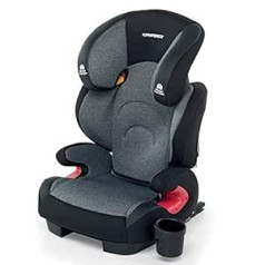 Foppapedretti Best DuoFix Homologated Car Seat Group 2-3 (15-36 kg) for Children from 3 to 12 Years, Black (Carbon)