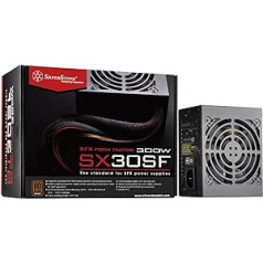 SilverStone SST-ST30SF v 2.0 — SFX sērija, 300 W 80 plus bronzas kluss datora barošanas avots ar 92 mm ventilatoru