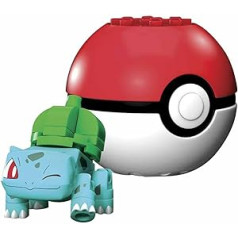 Pokemon mini figūriņa Bulbasaur Bisasam ar pokebola bloku bloku — Mega Construx