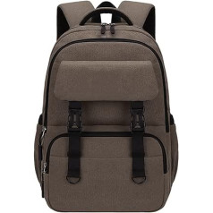 AnyBopcall Canvas Rucksack mit großer Kapazität, Computertasche für Reisen, atmungsaktiver Universitätsrucksack, Studentenrucksack, männlich