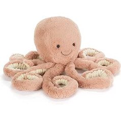 Jelly Cat OD2OC plīša rotaļlieta Odell Octopus, daudzkrāsains (Jellycat OD2OC)