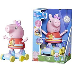 Peppa Pig skrituļslidošanas jautrība ar Pepu, skrituļslidošanas lelli (28 cm), ar gaismām, valodu un mūziku, no 3 gadiem, F48315L0, Multi