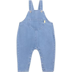 Camilife Baby Toddler Kids Boys Girls Basic Denim Dungarees Overall kokvilnas džinsu bikses ar bikšturiem - Klasisks gaiši zils džinsu izmērs 80/86/92/98/104