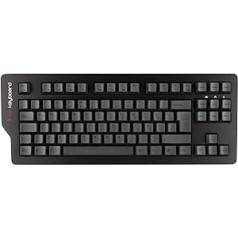 Das Keyboard 4C TKL mechaninė klaviatūra – mini profesionali klaviatūra su 88 PBT klavišais QWERTZ DE išdėstymu I Cherry MX Brown jungikliais I kompaktiška kompiuterio klaviatūra su USB jungtimi be skaičių klaviatūros