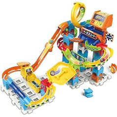 VTech Marble Rush — sacīkšu komplekts M200 E — interaktīvs marmora skrējiena komplekts ar gaismu un skaņu, aizraujošiem trases elementiem, montāžas iespējām un ceļvežiem — bērniem vecumā no 4 līdz 12 gadiem