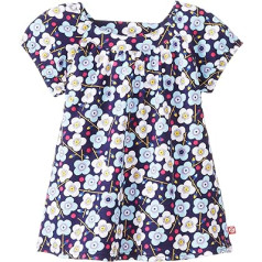 Zutano Little Girls Blaue Blumen Kurzarm Viola Top