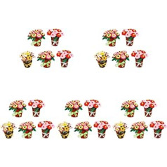 25 Sets Non-Woven Flower Craft Kits for Flowers Art Craft Kits DIY Flower Craft Kit for Kids