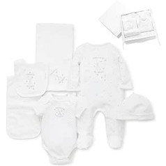 „Little Me Baby Layette“ dovanų rinkinys, drabužių komplektai, būtini mergaitėms, berniukams, naujagimiams, 3 ir 6 mėn. Sveiki atvykę į pasaulį (3 mėnesiai)