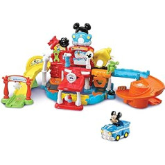 VTech 80-534804 Tut Tut Baby Speedster — Mickey automašīnu darbnīca, bērnu rotaļlieta, rotaļu automašīna, bērnu automašīna, garāža bērniem