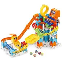 VTech 80-519323 Marble Rush sacīkšu komplekts, elektronisks M200E izglītojošs rotaļlieta ar gaismas un skaņas efektiem no 4 līdz 8 gadiem