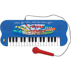 Lexibook K703PA Paw Patrol Electronic Keyboard, 32-Key Piano, Singing Microphone, 22 Demo Songs, Battery Operated - Blue/Red