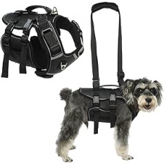 Hjyokuso Dog Lift Harness, Dog Carrier Sling Full Body Support & Recovery Sling, Pet Chest Rear Support Aid Veterinarian Approved Sling for Elderly, Disabled