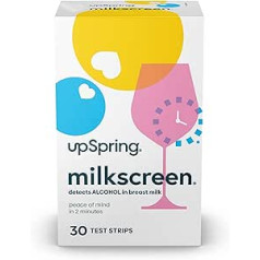 UpSpring Baby Milkscreen mātes piena spirta teststrēmeles, 30 count iepakojums