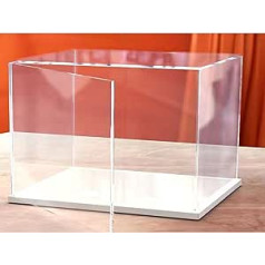 Karer Acrylic Display Case, Versatile Collectable Display Dustproof Display Case with Thickening Base (10 x 8 x 6 inch/25 x 20 x 15 cm)