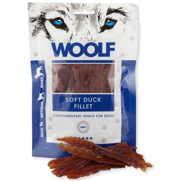 Woolf soft duck fillet treat for dogs 100g