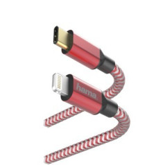 USB-C - Lightning charging cable 1.5 m red