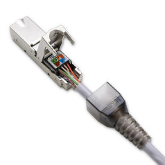 Rj45 spraudnis bez instrumentiem stp | cat6 | domkrata tapa | t568b | t568a