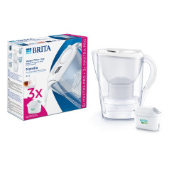 2.4l Marella filter jug + 3 pro pure performance white cartridges