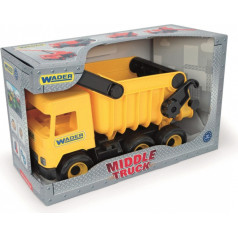 Yellow 38 cm middle truck tipper in a box