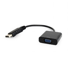 DisplayPort uz VGA adapteris melns