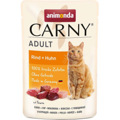 Animonda carny adult pouch beef + chicken 85g