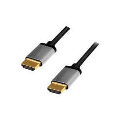 HDMI kabelis 4k/60hz, alumīnijs 3m, melns