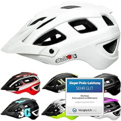 Skullcap® velosipēdistu ķivere ♦ MTB ķivere ♦ Kalnu riteņbraukšanas ķivere ♦ Vīriešu un sieviešu ♦ 3 modeļi ♦ Aizsargs / ķiveres vairogs, M (55 - 58 cm)