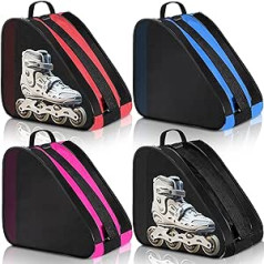 CHENGU Roller Skate Bag, Large Capacity Breathable Ice Skate Bag with Adjustable Shoulder Strap, Figure Skating Bag, Skate Accessories for Boys, Girls, Adults