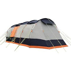 OLPRO Outdoor Leisure Products Wichenford 7 x 3 m 8 lovų gultai, oranžinė ir pilka