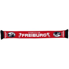 SC Freiburg SCF Freiburg Double Grip Šalle / Rassis / Viciado Fan Scarf Red / Melns, sarkans melns