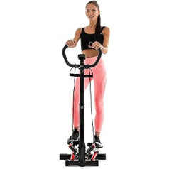 Hop-Sport Swing Side Stepper HS-055S ar regulējamu rokturi treniņu siksnām Dators ar regulējamu pakāpiena augstumu